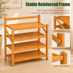 4-50 Multi-Layer Shoe Shelf Large Footwear Storage For Bedroom Hallway Indoor Use - thumbnail 5
