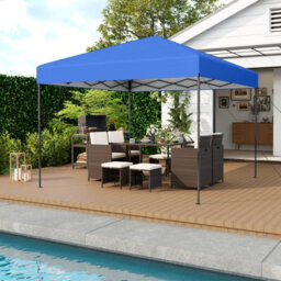 Gainoom 300 X 295 Cm Pop Up Canopy Tent Blue Foldable Outdoor Sunshade Patio Shelter Gazebo - thumbnail 5