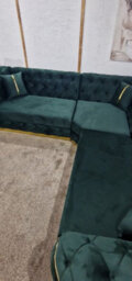 Stratus Interiors Ambassador Sofa Chesterfield Toronto Gold Trim Plush Velvet - Frills - thumbnail 3