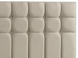 Amalfi Strutted Upholstered Headboard 2Ft6 Small Single - Plush Cream - thumbnail 2