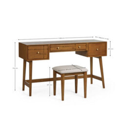 Oakham Premium Lowry Dressing Table & Stool Set - thumbnail 3