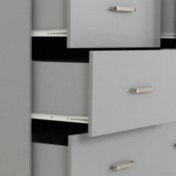 Seconique Dakota 6 Drawer Chest Of Drawers Light Grey - thumbnail 4