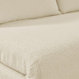 Furniturebox Uk Bobby Off-White Boucle Fabric Double Folding Sofa Bed - thumbnail 6