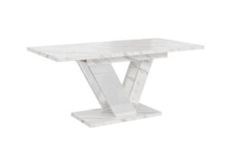 Marble Dubai Extendable Dining Tabledining Table Extendable Top 120-160Cm 6-8 Seater - thumbnail 5