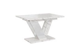 Marble Dubai Extendable Dining Tabledining Table Extendable Top 120-160Cm 6-8 Seater - thumbnail 4