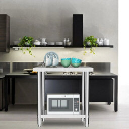 60Cm Stainless Steel Kitchen Food Prep Table Commercial Work Table Bench - thumbnail 2