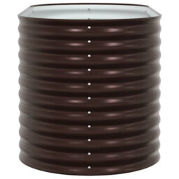Berkfield Garden Raised Bed Brown 160 X 80 X 81 Cm Steel - thumbnail 7