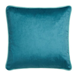 Laurence Llewelyn-Bowen Birdity Absurdity Soft Touch Velvet Blue Filled Cushion - thumbnail 3