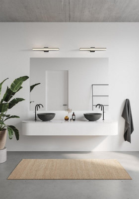 Nordlux Tinia 60 Bathroom Shower Room Wall Light In Black 60Cm Width - image 1