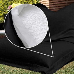 Icon Giant Indoor Outdoor Bean Bag Floor Cushion Black - thumbnail 4