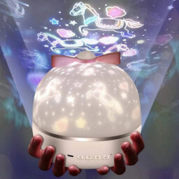 6 Projection Film Led Night Light 360 Degree Rotating Star Projector Lamp - thumbnail 6