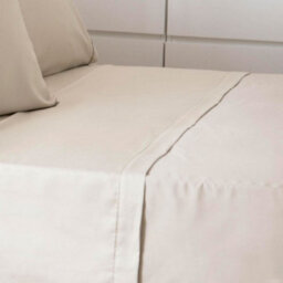 Belledorm 200 Thread Count Egyptian Cotton Flat Sheet Oyster (King/superking) - thumbnail 3