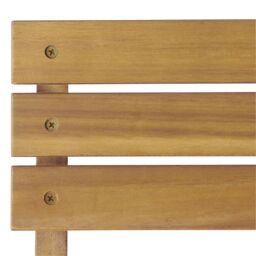 GoodHome Virginia Acacia Wooden 2 Seater Bistro Set - thumbnail 7
