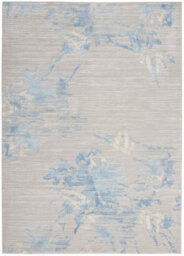 Grey Sky Abstract Modern Floral Rug Easy To Clean Living Room Bedroom And Dining Room -244Cm X 305Cm - thumbnail 6