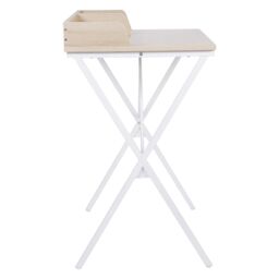 Hadwell Matt White Oak Effect Desk (H)840mm (W)800mm (D)500mm - thumbnail 4