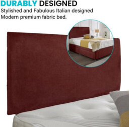 Dining Tables Classic Premium Fabric Divan Bed , 2 Drawers (Same Side) - Double  - Mulburry Cruhsed Velvet - thumbnail 3