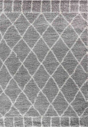 Moroccan Berber Shaggy Rugs Living Room Diamond Design Grey 200X290 Cm - thumbnail 3