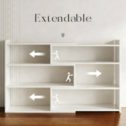 4 Tier Wooden Bookcase Shelving Unit Freestanding Display Storage Stand For Home - thumbnail 3