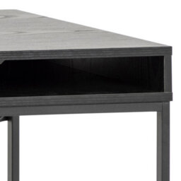 Furniture To Go Seaford 1 Drawer Office Desk In Ash Black - thumbnail 7