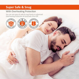 Warmer Wärmer Diamond Lattice Tie Down Electric Heated Blanket - Super King - thumbnail 7