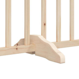 Walplus Solid Wood Dog Gate With Door Foldable 6 Panels 300Cm Fir - thumbnail 8