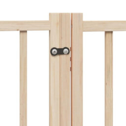 Walplus Solid Wood Dog Gate With Door Foldable 6 Panels 300Cm Fir - thumbnail 9