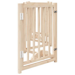 Walplus Solid Wood Dog Gate With Door Foldable 6 Panels 300Cm Fir - thumbnail 5