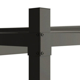 Outsunny 3 X 3(M) Pergola With Retractable Roof, 80mm Metal Column, Grey - thumbnail 9