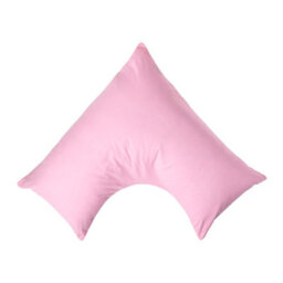 Homescapes Pink Egyptian Cotton V Shaped Pillowcase 200 Tc
