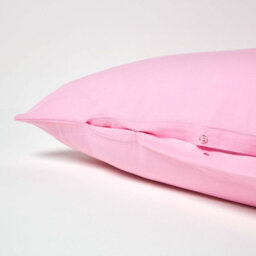 Homescapes Pink Egyptian Cotton V Shaped Pillowcase 200 Tc - thumbnail 4