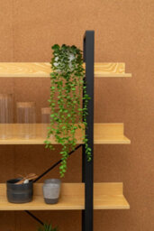 Orsina 5 Tier Light Yellow Shelves & Black Frame Shelf Unit,bookcase Shelving,display Unit With Wooden Shelves - thumbnail 6