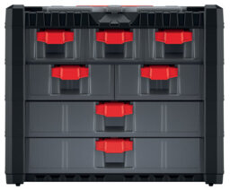 B2C Parts Storage Organiser With Drawers Compartment Cabinet Screws Carry Tool Box Set 3 - thumbnail 3