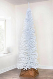 Christmas Tree World The 5Ft/150Cm White Italian Pencilimo Christmas Tree - thumbnail 7