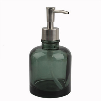 GoodHome Tanera Green Glass Freestanding Soap Dispenser - image 1