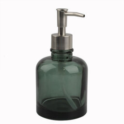 GoodHome Tanera Green Glass Freestanding Soap Dispenser - thumbnail 1