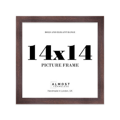 "9X9"" Red Picture Frame - 9X9"" Square Frame With 5X5"" Mount For 9X9""/5X5"" Pictures Vintage Style Thin Edge, 1 Pack" - image 1