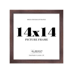 "9X9"" Red Picture Frame - 9X9"" Square Frame With 5X5"" Mount For 9X9""/5X5"" Pictures Vintage Style Thin Edge, 1 Pack" - thumbnail 1