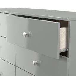 Yarmouth Ready Assembled Matt Grey No Effect 6 Drawer Chest (H)785mm (W)1100mm (D)390mm - thumbnail 4