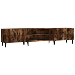 Berkfield Modern Tv Cabinet Smoked Oak 180X31.5X40 Cm Engineered Wood - thumbnail 1