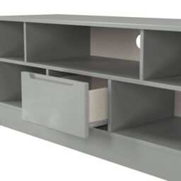 Messina Matt Dusk Grey Tv Stand With 2 Shelves & 1 Drawers, (H)49.5Cm X (W)109.1Cm X (D)40Cm - thumbnail 4