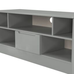 Messina Matt Dusk Grey Tv Stand With 2 Shelves & 1 Drawers, (H)49.5Cm X (W)109.1Cm X (D)40Cm - thumbnail 5