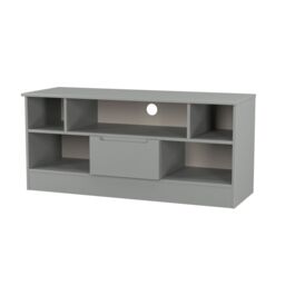 Messina Matt Dusk Grey Tv Stand With 2 Shelves & 1 Drawers, (H)49.5Cm X (W)109.1Cm X (D)40Cm - thumbnail 3