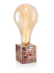 Auraglow Mysa Mosaic Effect Stone Table Desk Lamp - Soho - Table Lamp Only - thumbnail 9