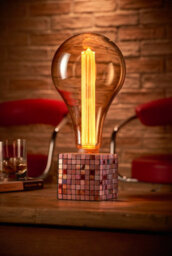 Auraglow Mysa Mosaic Effect Stone Table Desk Lamp - Soho - Table Lamp Only - thumbnail 8