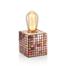 Auraglow Mysa Mosaic Effect Stone Table Desk Lamp - Soho - Table Lamp Only - thumbnail 7