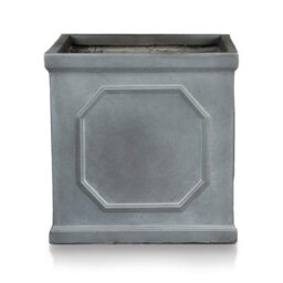 Idealist™ 22Cm Planter, Grey Reinforced Stone Chelsea Planter Box, Square Small Garden Planter, Faux Lead Outdoor Plant Pot - thumbnail 4