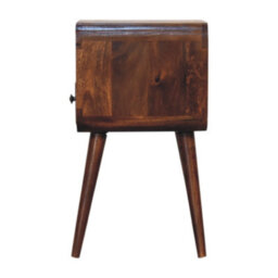 Artisan Furniture Solid Wood Mini Chestnut Curve Open Bedside - thumbnail 8