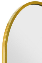 "Mirroroutlet Arcus - Gold Framed Arched Leaner / Wall Mirror 63"" X 31"" (160Cm X 80Cm)" - thumbnail 6