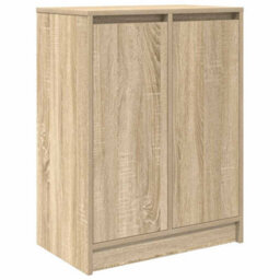 Vidaxl Shoe Cabinet Sonoma Oak 57X34X76 Cm Engineered Wood - thumbnail 2