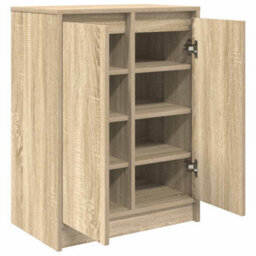 Vidaxl Shoe Cabinet Sonoma Oak 57X34X76 Cm Engineered Wood - thumbnail 5